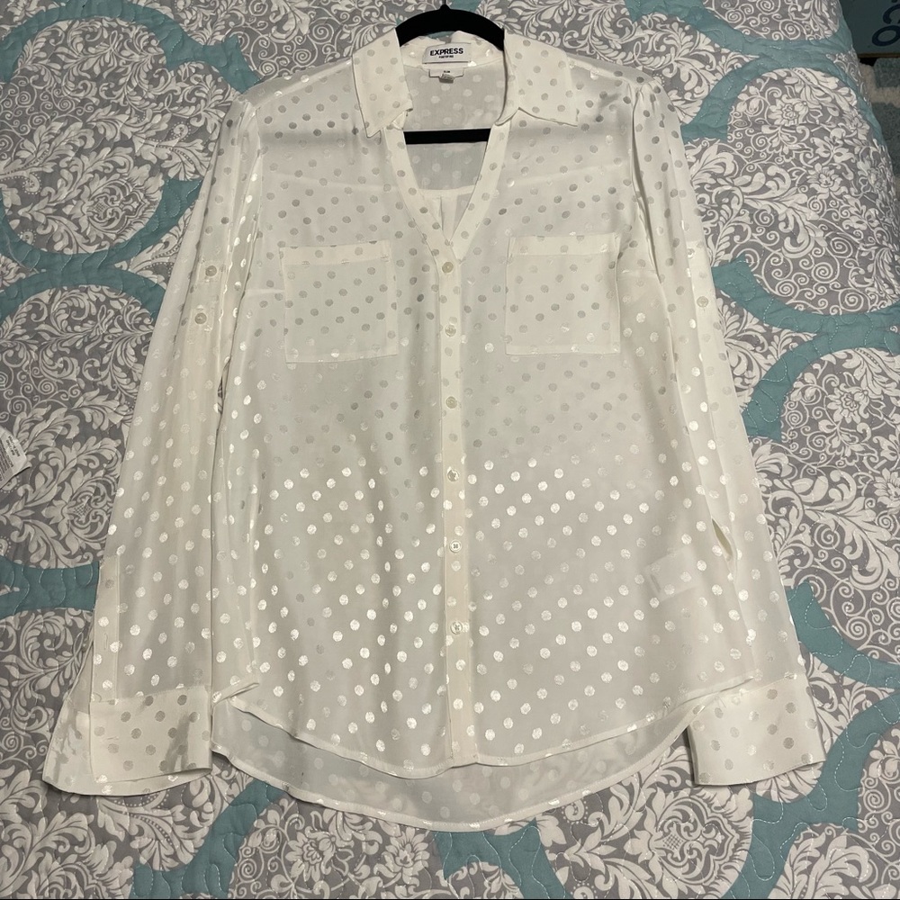 Express slim fit portofino shirt